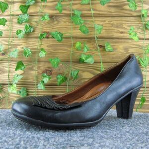 Gentle Souls O Joy Women Pump Heel Shoes Black Leather Size‎ 8 Medium